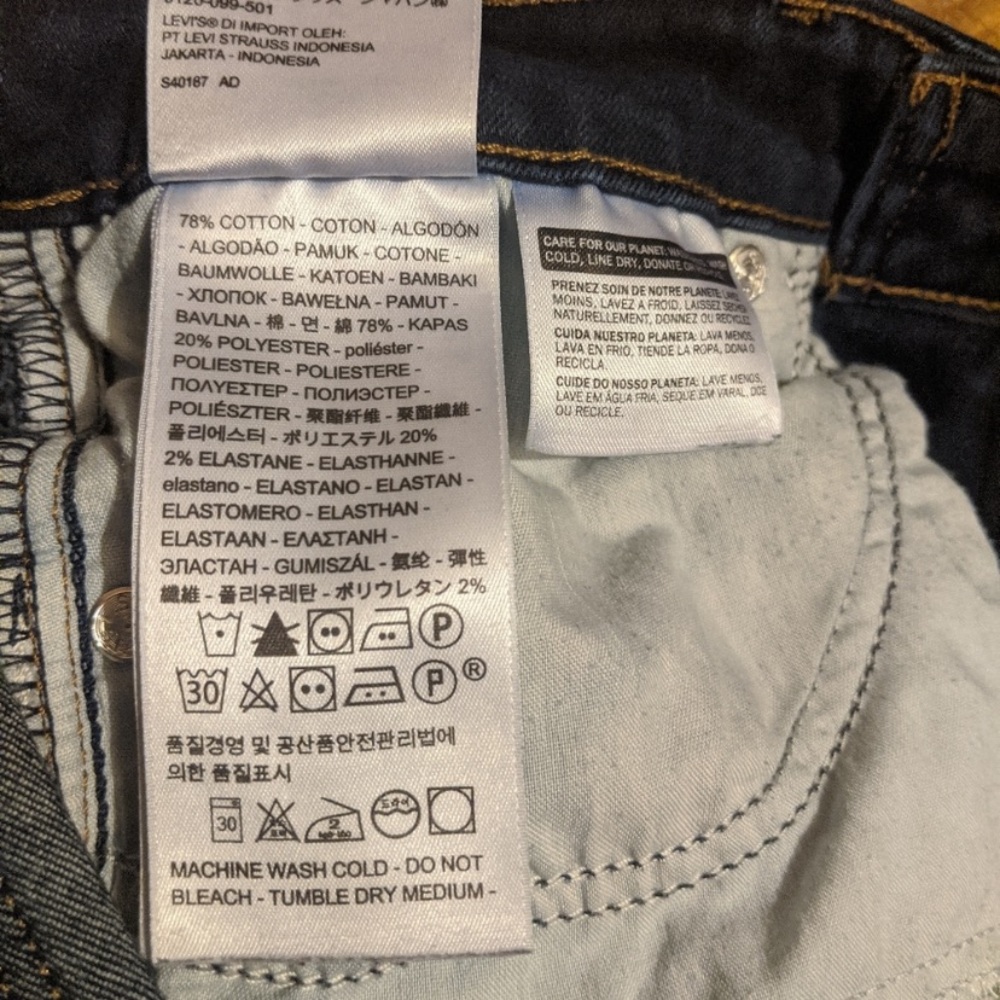 Levi's dark mid-rise skinny - Picture 2 of 6